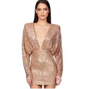 Nookie Veda Mini Dress in Caramel